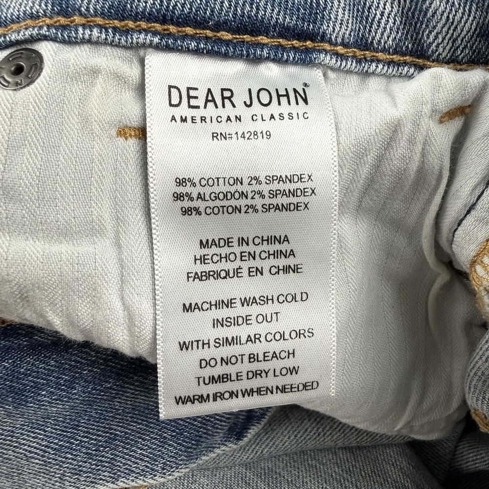 Dear John Denim Mini Skirt Womens 27 S 4 Quinn Light Wash Blue Jean Mall Glam - Picture 6 of 7